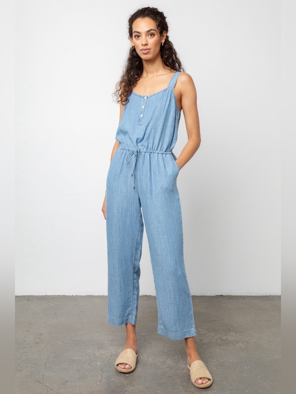 Old Navy Light Chambray Jumpsuit